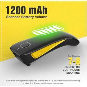 NETUM Barcode Scanner C750 Bluetooth Mini Barcode Scanner 2.4G Wireless